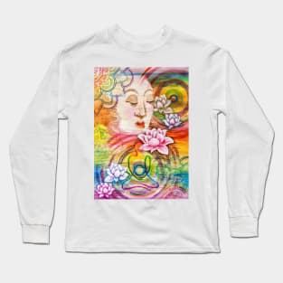 Rainbow Lotus Long Sleeve T-Shirt